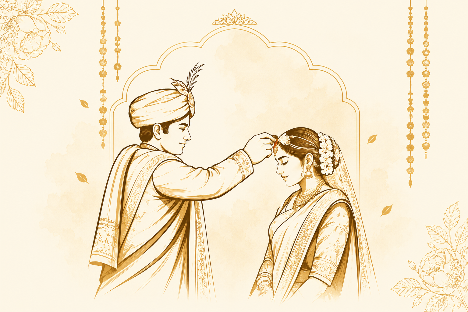 Bespoke wedding planning illustration